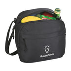 Renew Recycled Lunch Cooler with Angled Opening, 9 Cans Transfer - Black - View 3