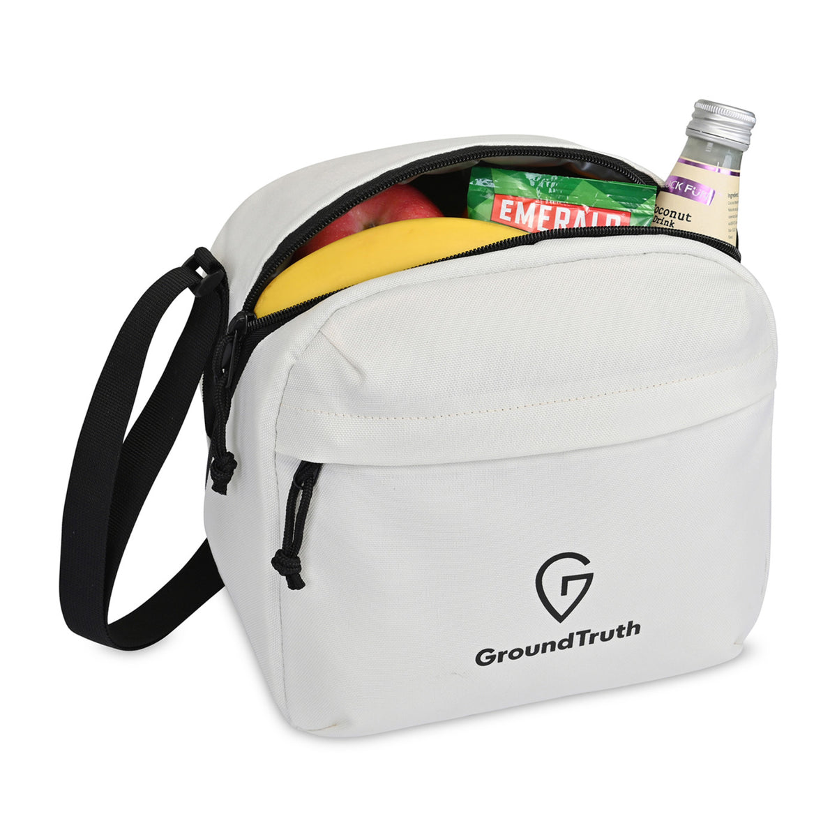Renew Recycled Lunch Cooler with Angled Opening, 9 Cans Transfer - Cream - View 2