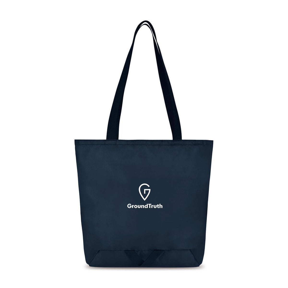 Renew Recycled Packable Shopping Tote - Navy - View 1