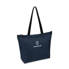 Renew Recycled Tote with Bottle Sleeve Transfer - Navy - View 2