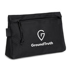 Renew Recycled Zip Pouch with Webbing Loop - Black - View 3