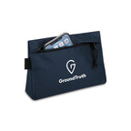 Renew Recycled Zip Pouch with Webbing Loop Transfer - Navy - View 2