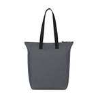 Renew Recycled Zip Tote with Front Slash Pocket Transfer - Durango Grey - View 3