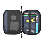 Renew Slim Tech Organizer in Recycled PET Transfer - Navy - View 2