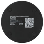 Renew Wireless Charging Pad in Recycled Aluminum, 15W Full Color - Black - Back