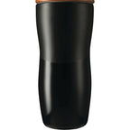 Reno Ceramic Tumbler with Wood Lid, 10 oz Laser Engraving - Black - Photo 4