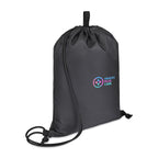 Repeat Lite Recycled Drawstring Backpack Transfer - Black - View 2