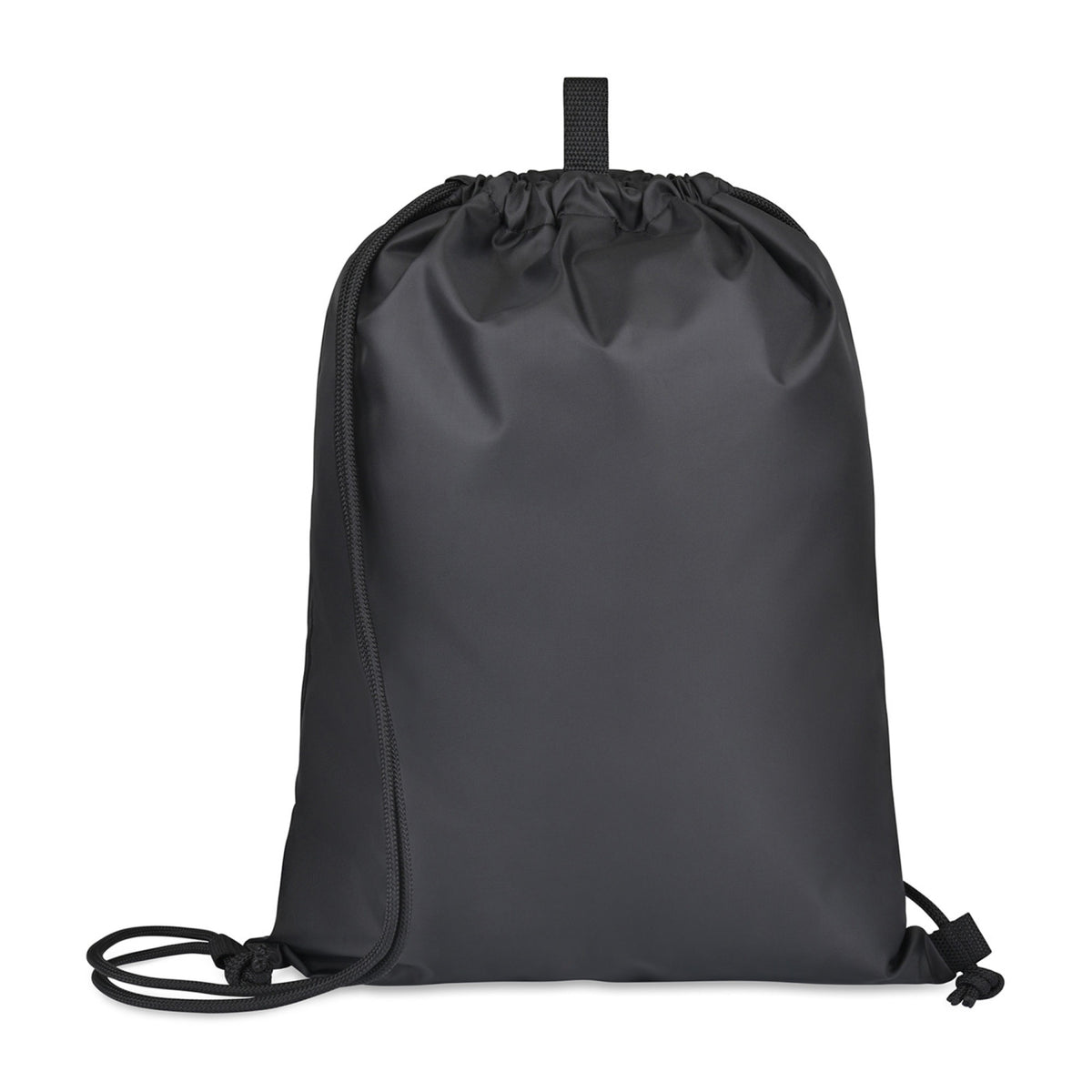 Repeat Lite Recycled Drawstring Backpack Transfer - Black - View 4