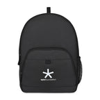 Repeat Recycled Backpack with Trolley Strap - Black - View 1