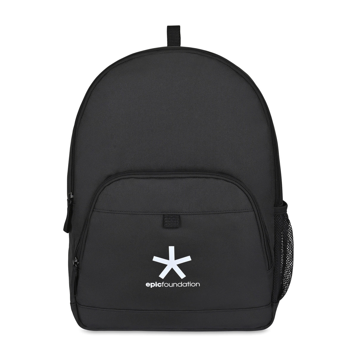 Repeat Recycled Backpack with Trolley Strap - Black - View 1