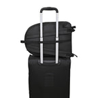 Repeat Recycled Backpack with Trolley Strap - Black - View 5