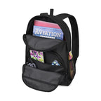 Repeat Recycled Backpack with Trolley Strap - Medium Grey - View 6