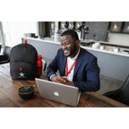 Repeat Recycled Backpack with Trolley Strap - Red - View 3