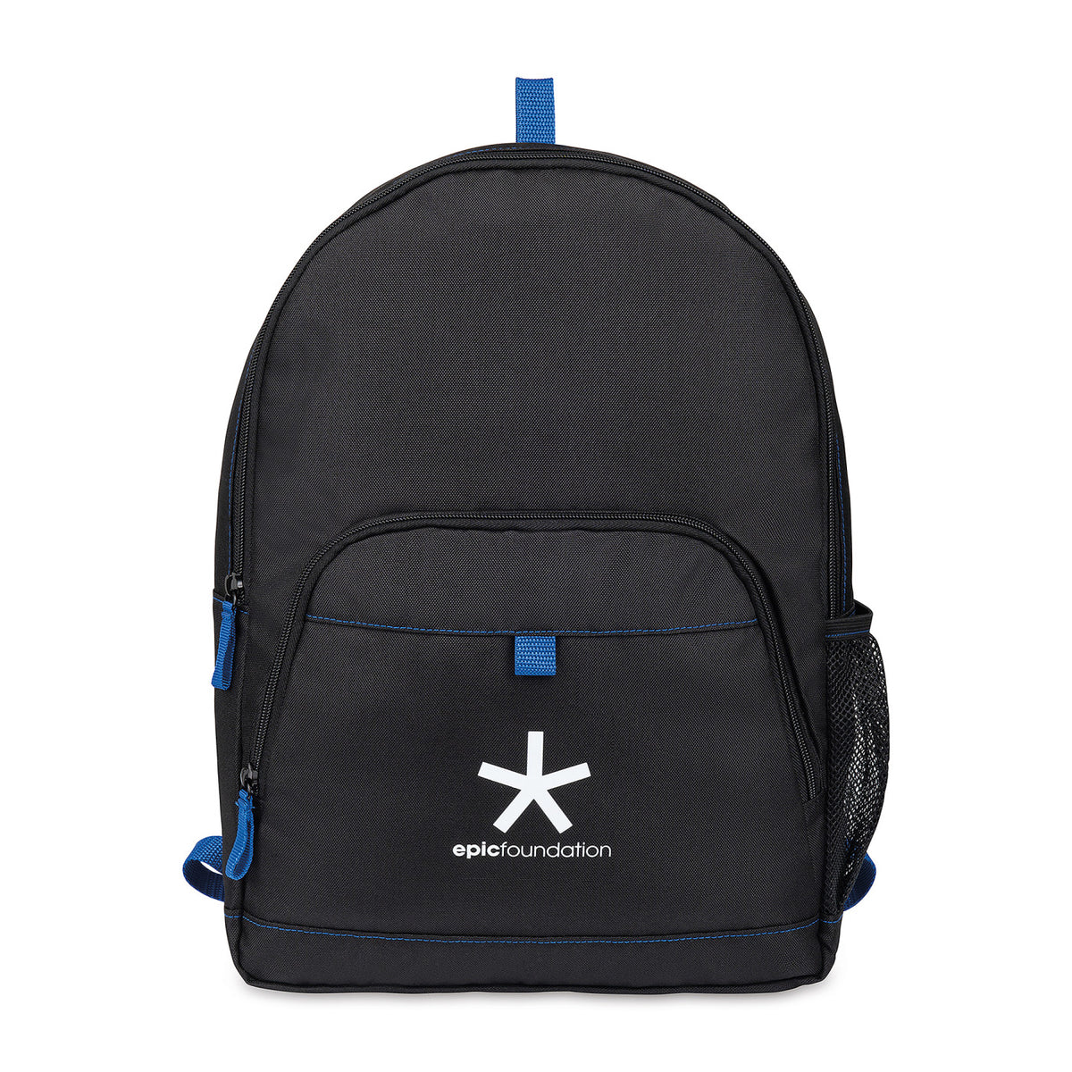 Repeat Recycled Backpack with Trolley Strap - Royal Blue - View 1
