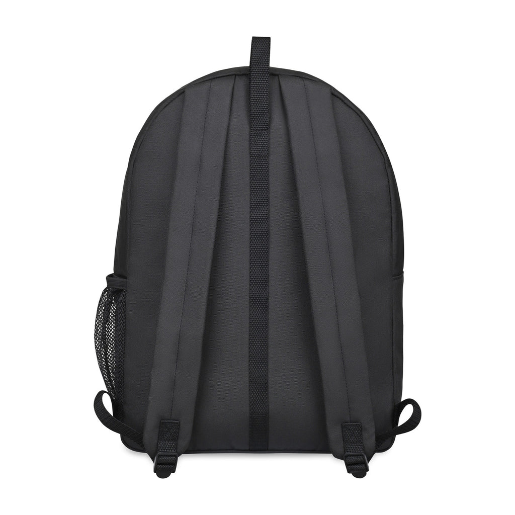 Repeat Recycled Backpack with Trolley Strap Transfer - Black - View 2