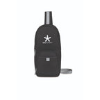 Repeat Recycled Sling Bag with Grab Handle Embroidery - Medium Grey - View 1