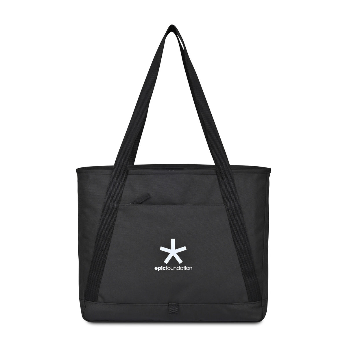 Repeat Recycled Tote with Hidden Zip Pocket - Black - View 1