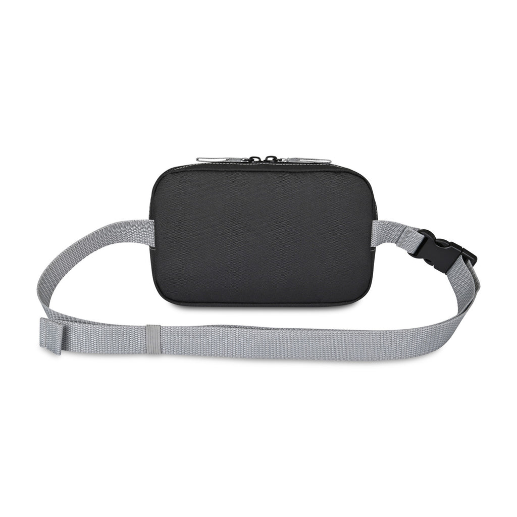 Repeat Recycled Waist Pack with Front Pocket Embroidery - Medium Grey - View 3