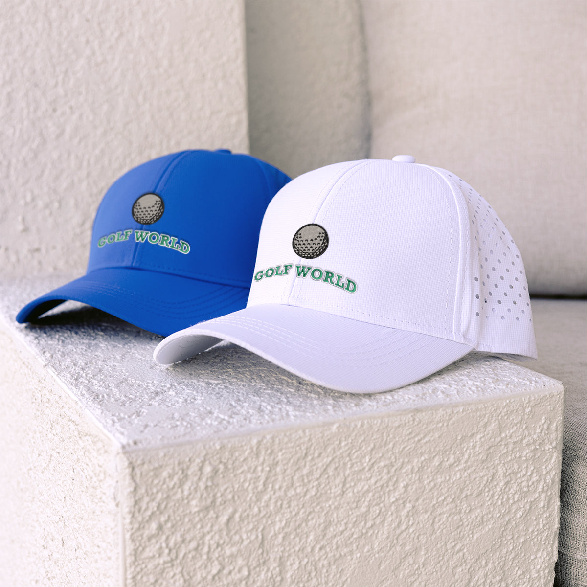 Replay Cap in Recycled PET - White - Lifestyle_Embroidery