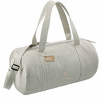 Repose Barrel Duffel Bag in 10 oz Recycled Cotton - Gray - Right Angle