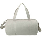 Repose Barrel Duffel Bag in 10 oz Recycled Cotton Transfer - Gray - Back