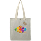 Repose Recycled Box Tote with Snap, 10 oz - Gray - Front 2