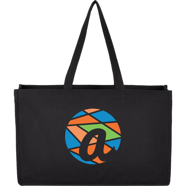 Repose Wide Recycled Shoulder Tote, 10 oz Transfer