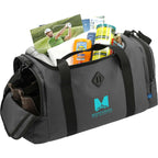 Repreve Ocean Duffel Bag in Recycled Ocean Plastic Transfer - Charcoal - Right Angle 2