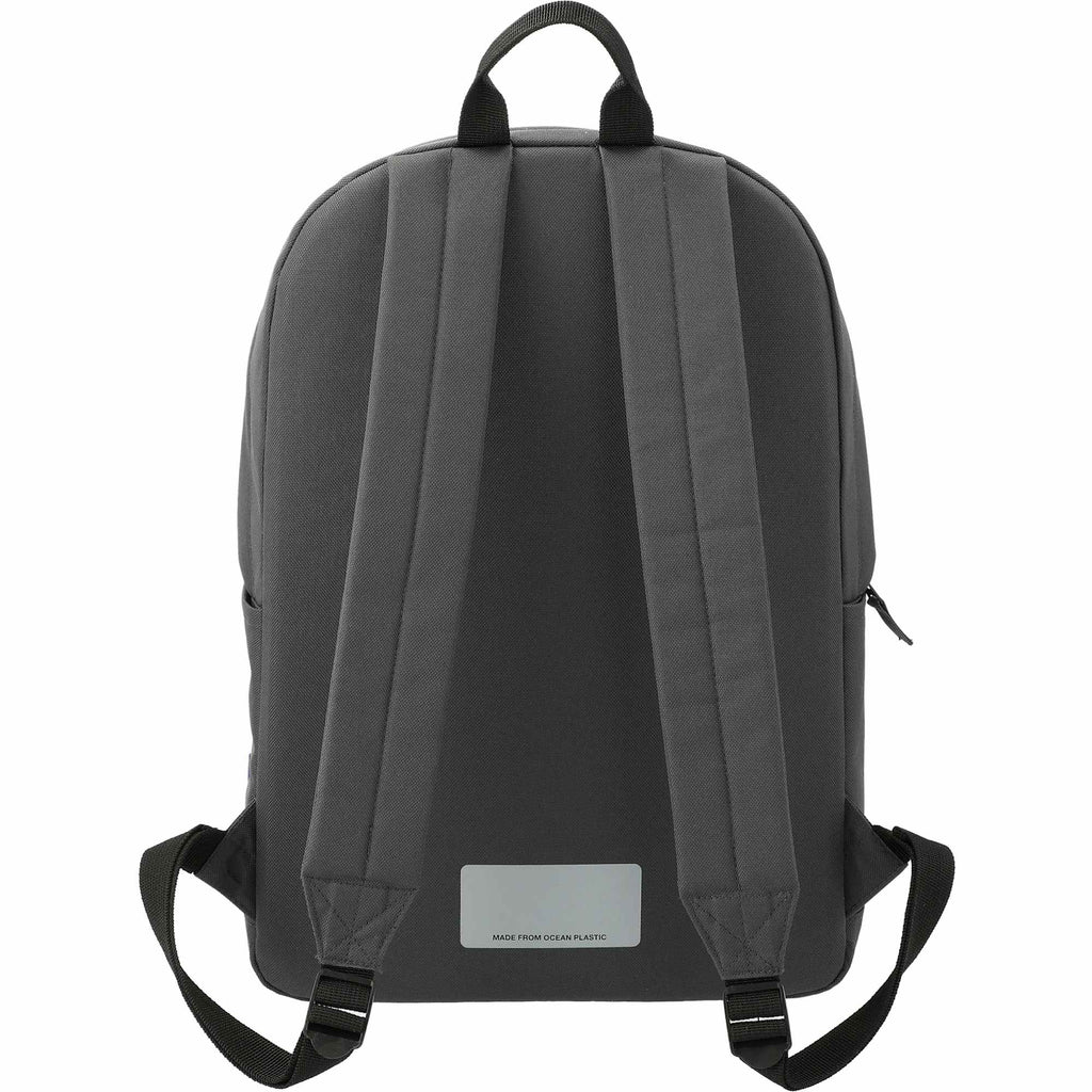 Repreve Ocean Everyday Laptop Backpack, 15 Inch - Charcoal - Back