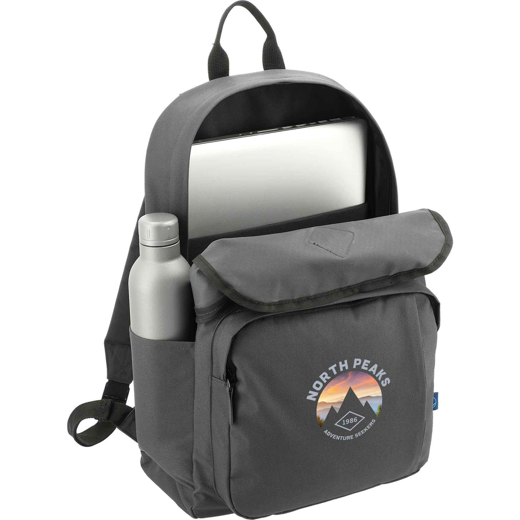 Repreve Ocean Everyday Laptop Backpack, 15 Inch Transfer - Charcoal - Right Angle 2