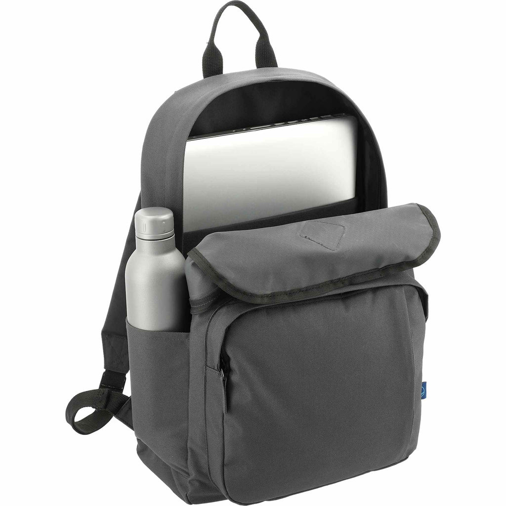 Repreve Ocean Everyday Laptop Backpack, 15 Inch Transfer - Charcoal - Right Angle 4