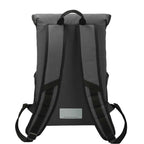 Repreve Ocean Rucksack with Cinch Closure, 15 Inch - Charcoal - Back
