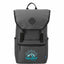 Repreve Ocean Rucksack with Cinch Closure, 15 Inch - Charcoal - Front