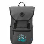 Repreve Ocean Rucksack with Cinch Closure, 15 Inch Transfer - Charcoal - Front