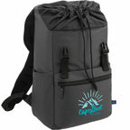 Repreve Ocean Rucksack with Cinch Closure, 15 Inch Transfer - Charcoal - Right Angle 2