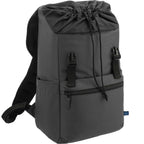 Repreve Ocean Rucksack with Cinch Closure, 15 Inch Transfer - Charcoal - Right Angle 5