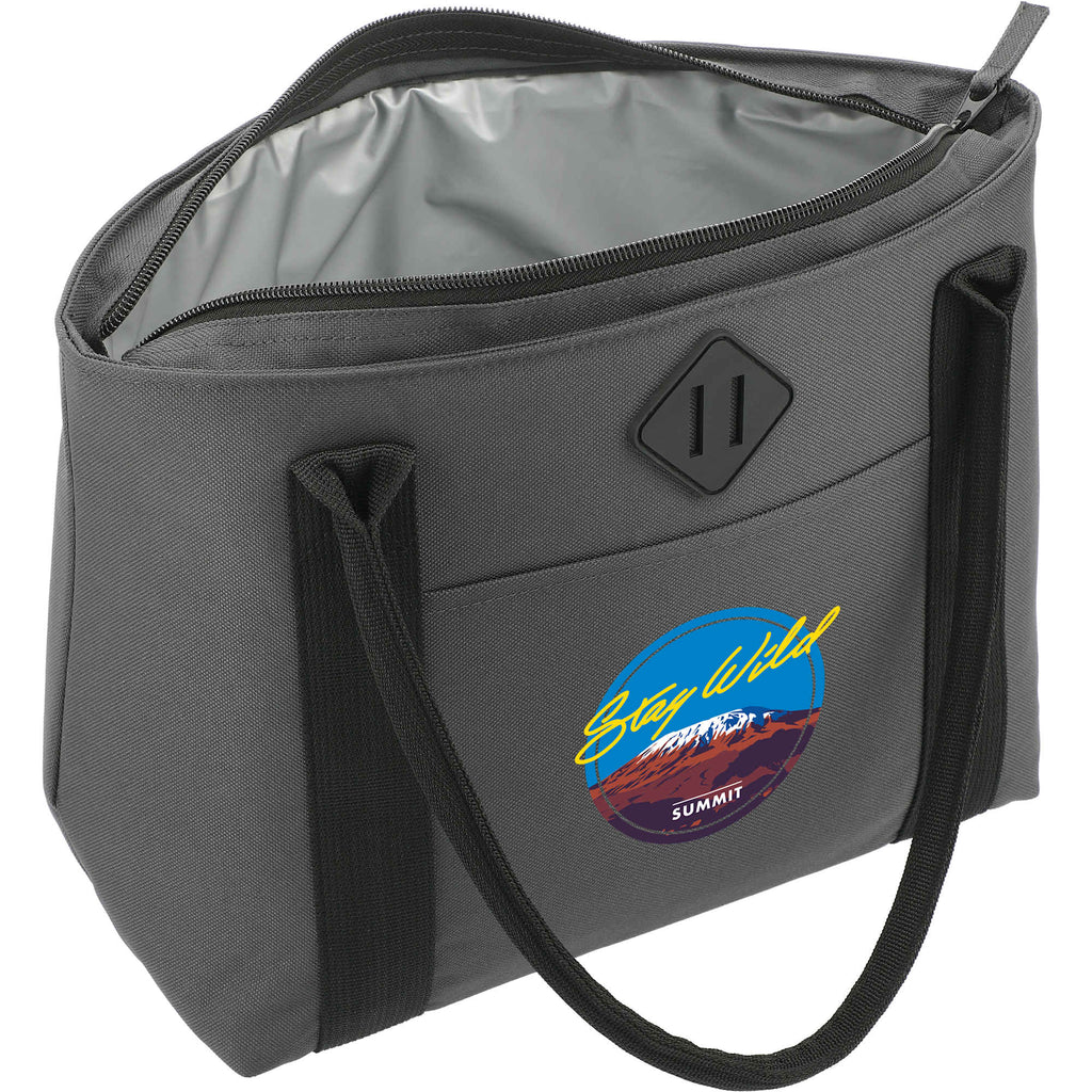 REPREVE Ocean Tote Cooler for 12 Cans Transfer - Charcoal - Right Angle 2