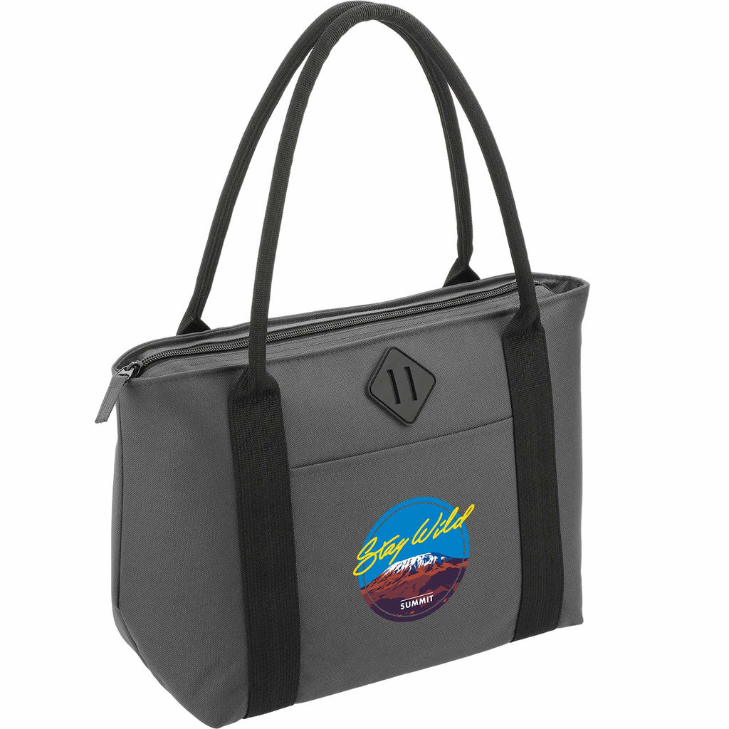 REPREVE Ocean Tote Cooler for 12 Cans Transfer - Charcoal - Right Angle