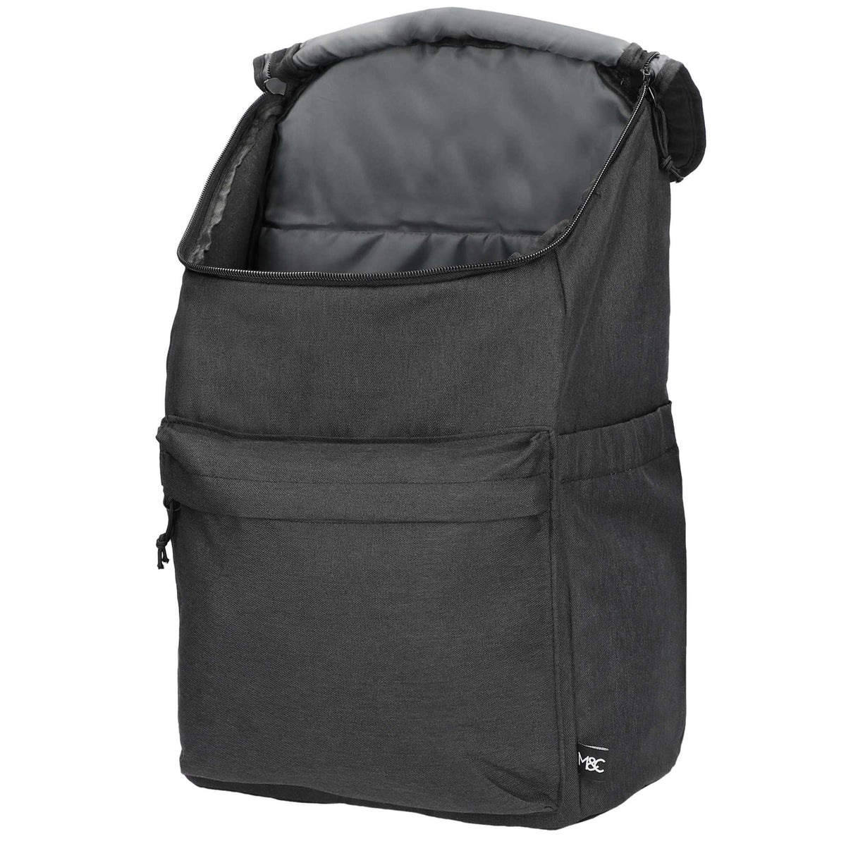 Repreve Recycled Laptop Backpack, 15 Inch - Dark Gray - Left Side 5