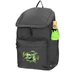 Repreve Recycled Laptop Backpack, 15 Inch - Dark Gray - Left Side