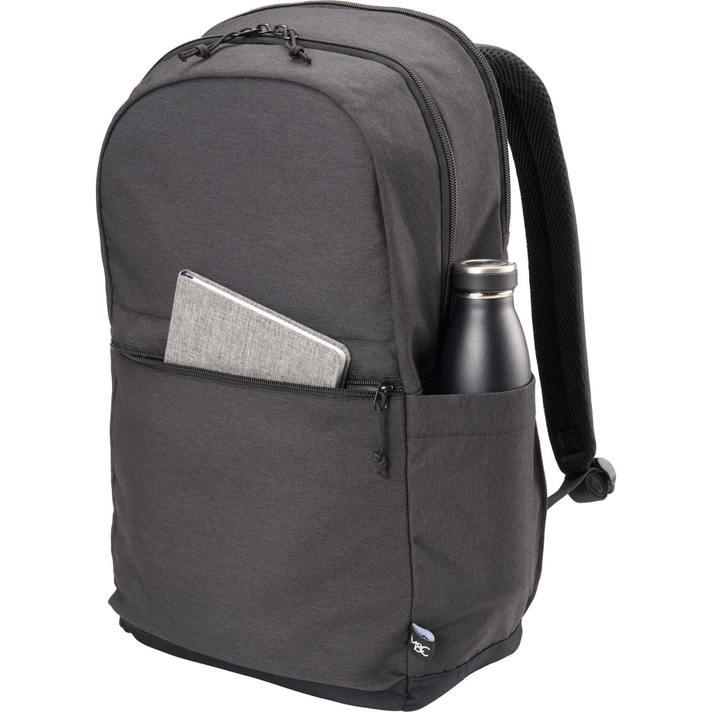 Repreve Recycled Laptop Backpack, 17 Inch - Dark Gray - Left Angle Propped
