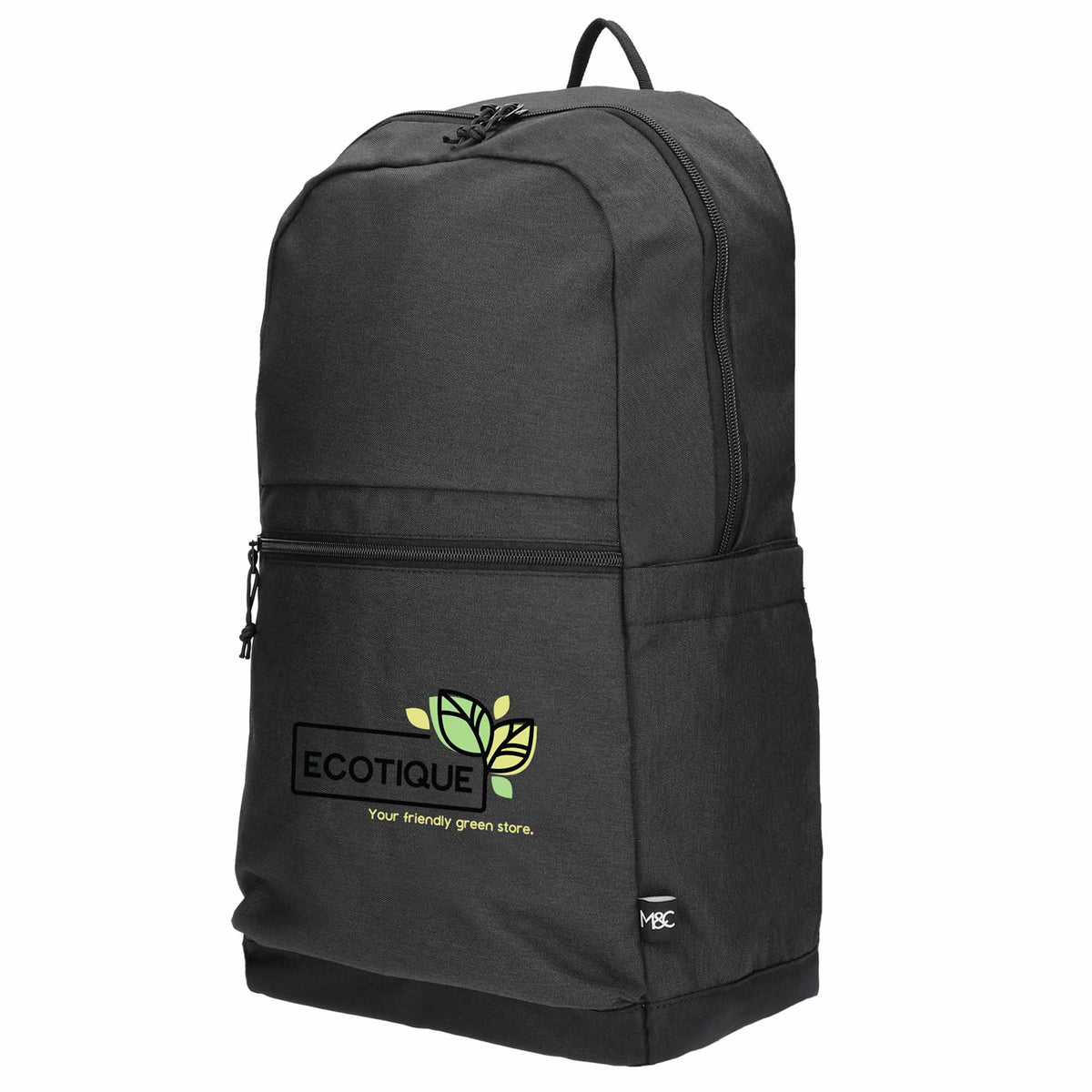 Repreve Recycled Laptop Backpack, 17 Inch - Dark Gray - Left Side 2