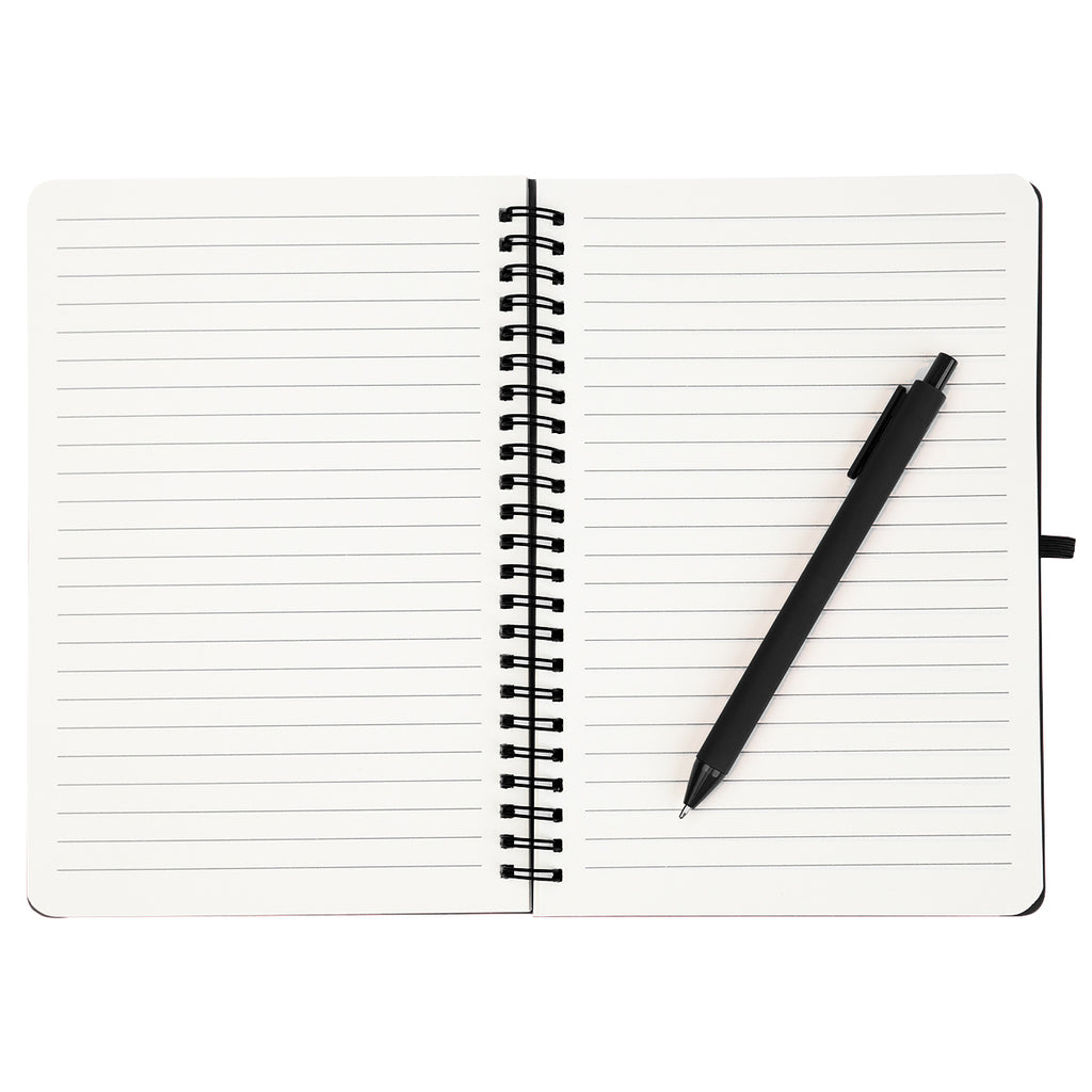 REPREVE Spiral Notebook and Pen, Recycled - Open