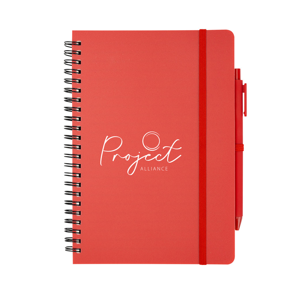 REPREVE Spiral Notebook and Pen, Recycled - Silk Screen