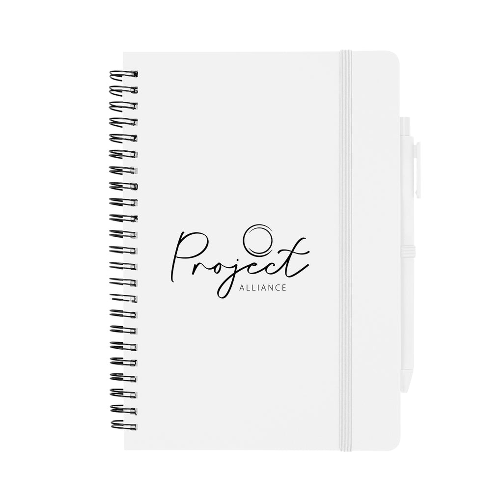 REPREVE Spiral Notebook and Pen, Recycled - Silk Screen