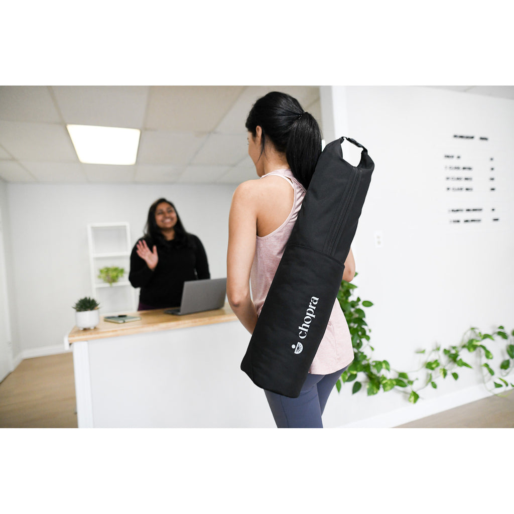 Restore Yoga Mat and Roll-Top Bag Set - Black - View 4