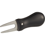 Retractable Divot Repair Tool with Magnetic Ball Marker - Black - Back Right Angle