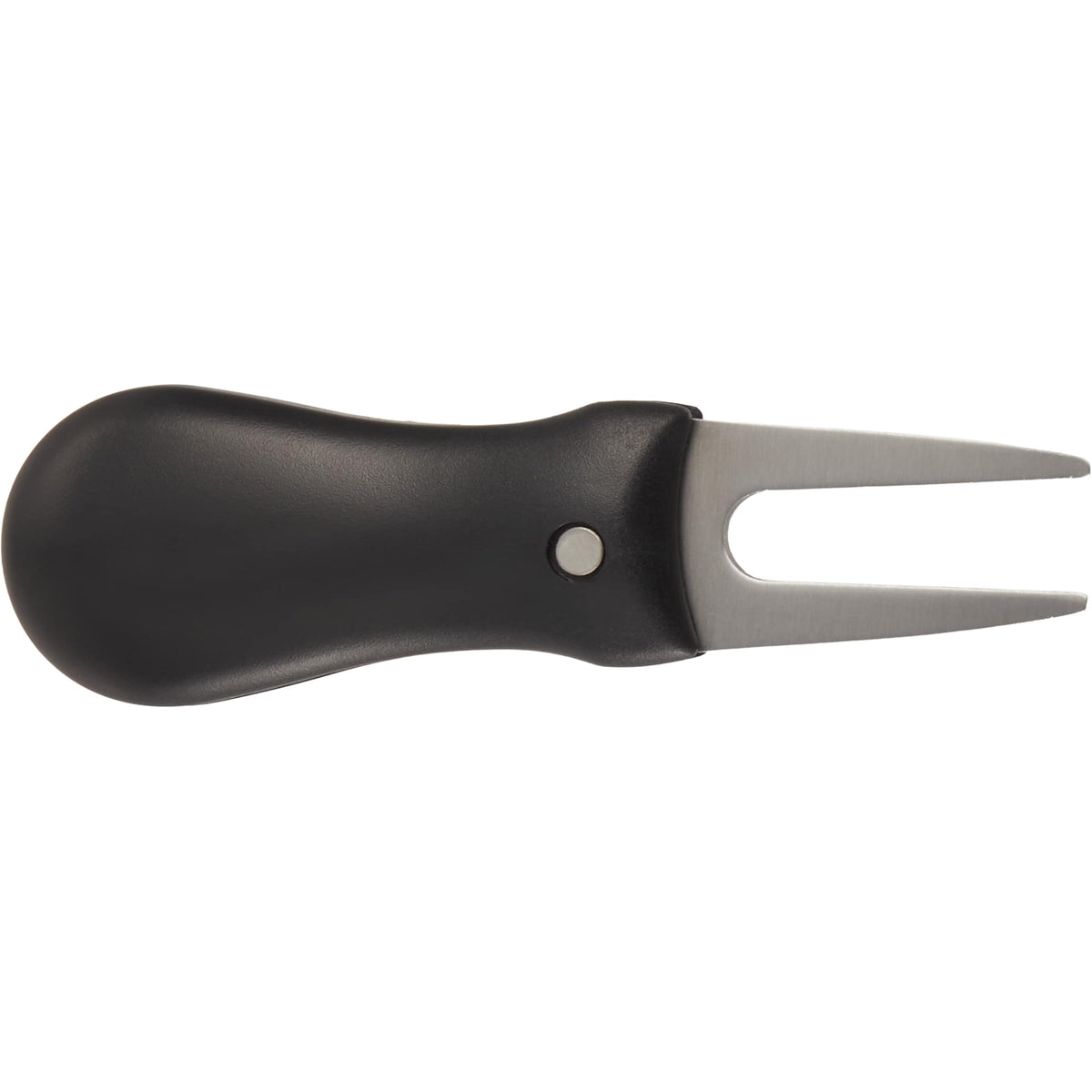 Retractable Divot Repair Tool with Magnetic Ball Marker Laser Engraving - Black - Back