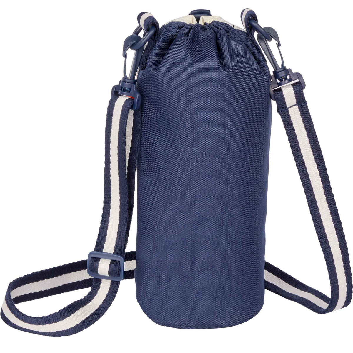 Retro Sport Bottle Sling in Recycled Polyester - Navy - Back