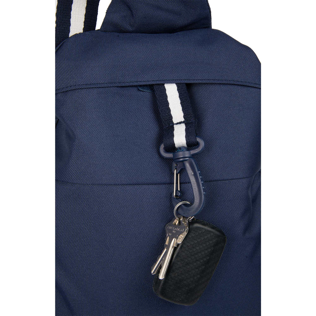 Retro Sport Sling Backpack for Tennis, Golf and Pickleball Transfer - Navy - Front Detail